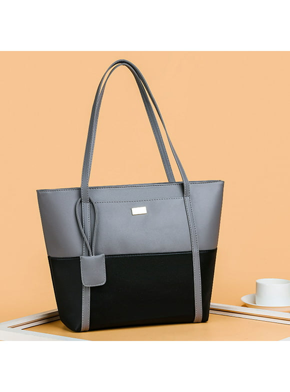 TUTUnaumb Women'S Handbag, Women'S Soft Tote Shoulder Bag, Large Capacity Handbag , Soft Leather Women'S Shoulder Bag New-Year -Gray