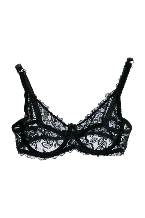 Bras for Women,Women's V-neck Straps Underwire Floral Lace Bra