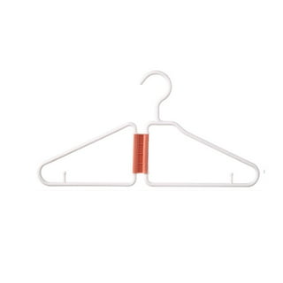 Heshberg Baby and Kids Hangers - Small Plastic Closet Clothes Hangers for Babies Infant Toddler Children - 60 Pack (White)