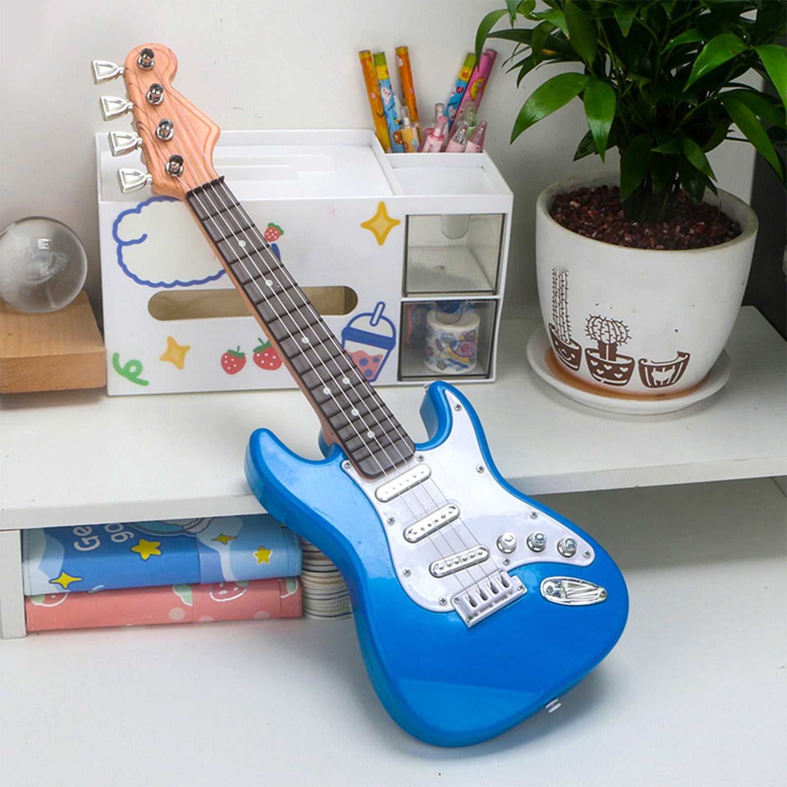 TUWABEII Guitar Toy For Kids 4 Strings Electric Guitar Musical Instruments For Boys And Girls