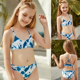 TUWABEII Jumpsuits for Kids Toddler Girls Swimsuit Sling Feather Geometry Print Beach Bikini Swim Suit Walmart