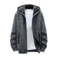 thumbnail image 1 of TUWABEII Knit Cardigan for Men,Men's Jacket Classic Solid Colorted Sweater Sweater Slim Jacket Father's Day Gift, 1 of 5