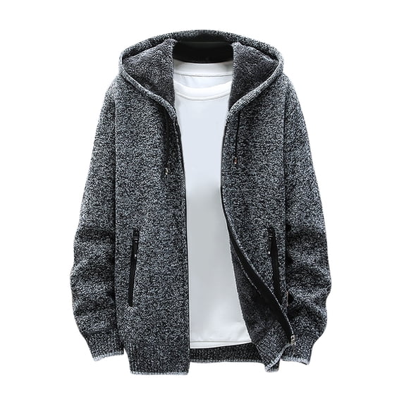 TUWABEII Knit Cardigan for Men,Men's Jacket Classic Solid Colorted Sweater Sweater Slim Jacket Father's Day Gift