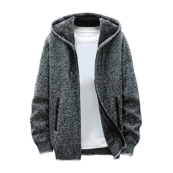 TUWABEII Knit Cardigan for Men,Men's Jacket Classic Solid Colorted Sweater Sweater Slim Jacket Father's Day Gift