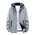thumbnail image 1 of TUWABEII Knit Cardigan for Men,Men's Jacket Classic Solid Colorted Sweater Sweater Slim Jacket, 1 of 5