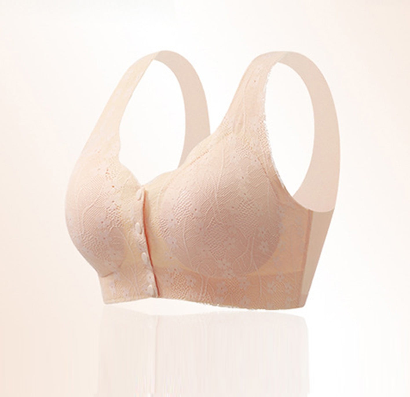 TUWABEII Plus Size Bras for Women,Underwear Comfortable Snapfastener