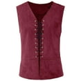 thumbnail image 1 of TUWABEII Trendy Tops for Men,Vintage Medieval Mens Vest Laced Up Renaissance Sleeveless Waistcoat Gothic, 1 of 3