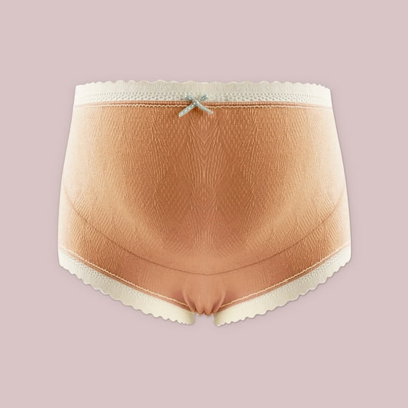 TUWABEII Women's Maternity Underwear,Ladies Comfortable Prenatal Solid Color Large Size Short High Waist Lace Abdominal Panties Underwear