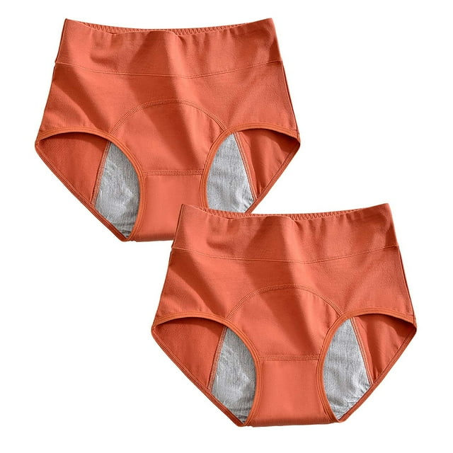 TUWABEII Women's Underwear High Absorbency Period Cotton Underwear