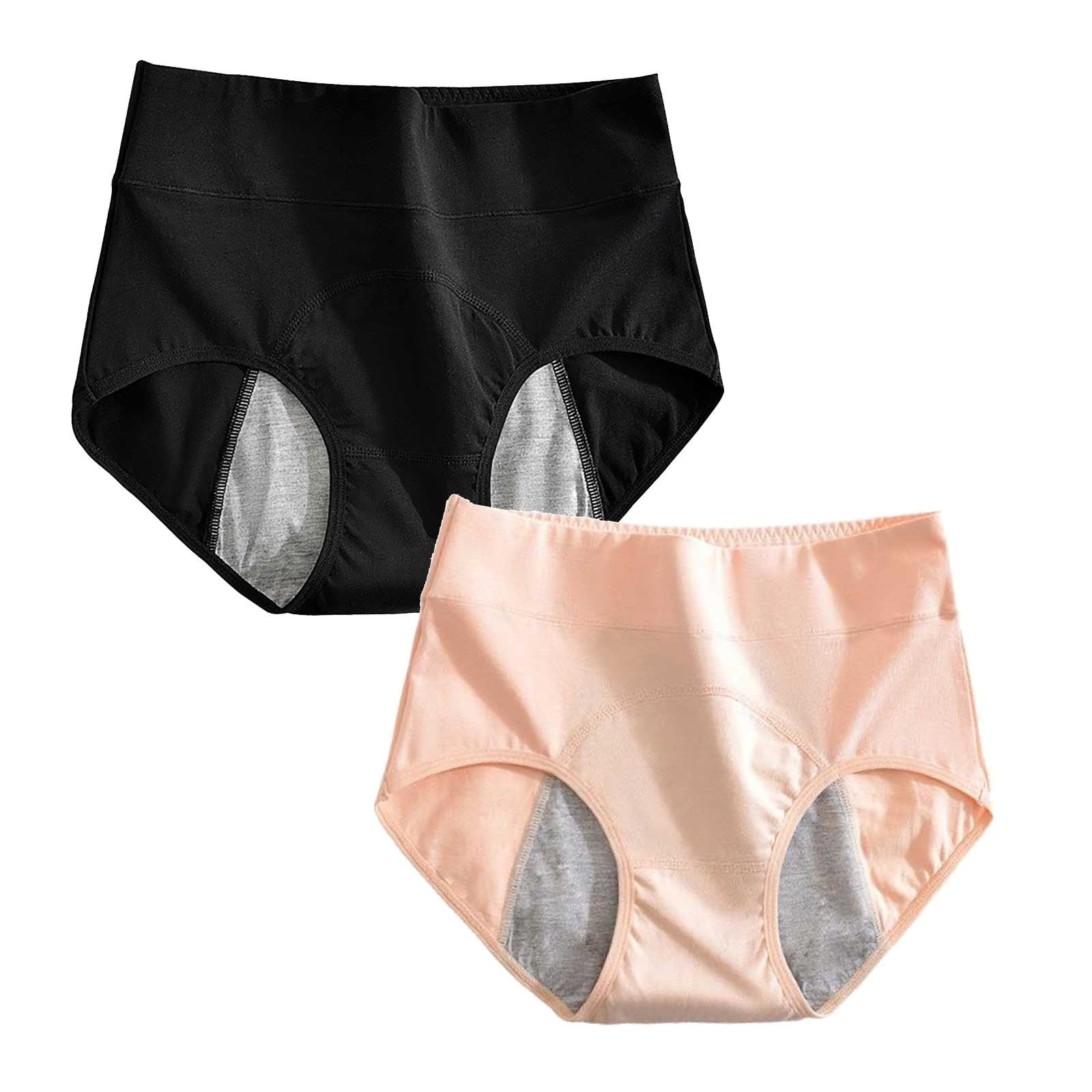 TUWABEII Women's Underwear High Absorbency Period Cotton Underwear Heavy Flow Leakproof Panties