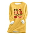thumbnail image 1 of TUWABEII Womens Spring Winter Shirt Fall/ Oversized Printed Top With Thickened And Plush Insulation And A Snug Base Mother's Day Tops, 1 of 3