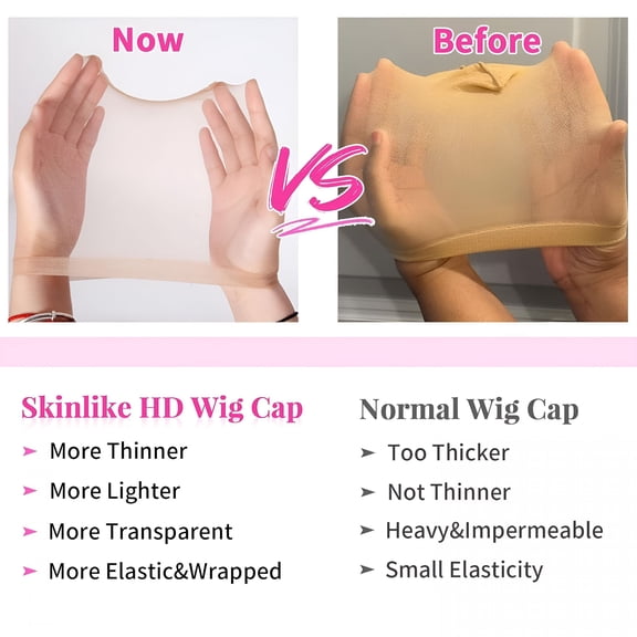 TUWAFE 10 Pieces Wig Caps for Women Hd Wig Cap for Lace Front Wig Bald Cap for Wigs Stocking Caps for Wigs Bald Cap for Women