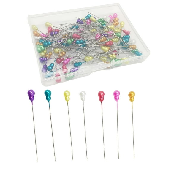 TUWAFE 100 Pieces Sewing Pins, 2 Inch Straight Pins with Pearl Head, for Quilting, Fabric Pinning, Tailoring, DIY Crafts