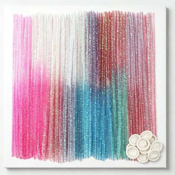TUWAFE 100Pcs Gradient Glitter Pipe Cleaners Mixed Colors Chenille Stems|12 Inch Fuzzy Sticks Craft Supplies Diy Art Projects Home Decorations Shimmering Glitter Pipe Cleaners
