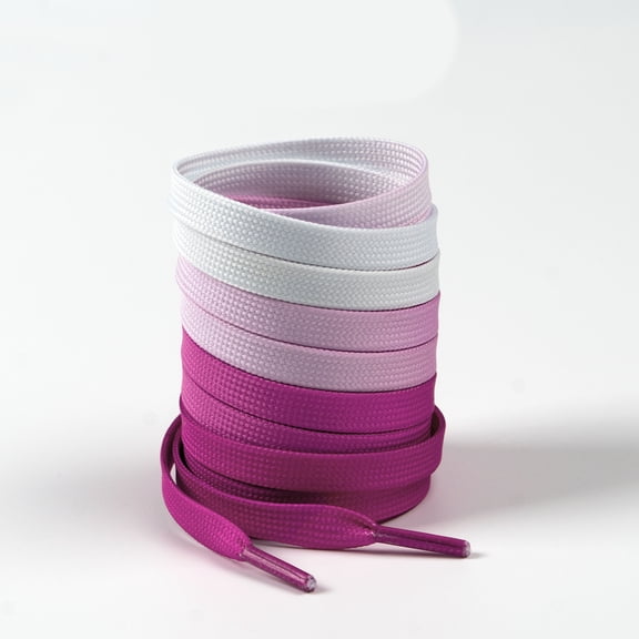 TUWAFE 2 Pairs Flat Shoe Laces : Rainbow Printed Shoelaces for Sneakers for Fun, Cool Design - 55 Inch / 140Cm