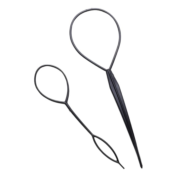 TUWAFE 2 Pcs Hair Tool,Plastic Hair Braiding Tools,French Braid Tool Loop for Hair