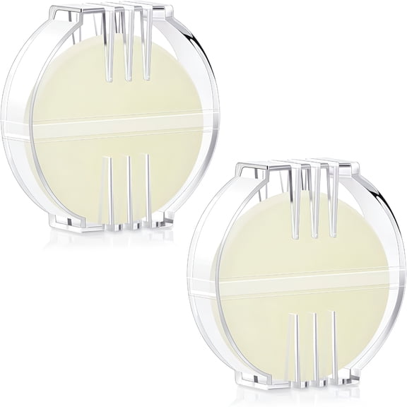 TUWAFE 2 Pcs Thread Wax Thread Conditioner Beeswax for Hand Sewing Embroidery Beeswax Floss Conditioner for Quilting Sewing Strengthening Line Embroidery Wax(Colorless,Clear Case)