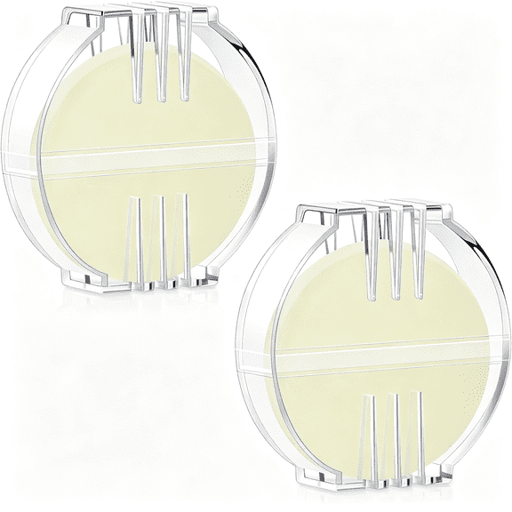 TUWAFE 2 Pcs Thread Wax Thread Conditioner Beeswax for Hand Sewing Embroidery Beeswax Floss Conditioner for Quilting Sewing Strengthening Line Embroidery Wax(Colorless,Clear Case)