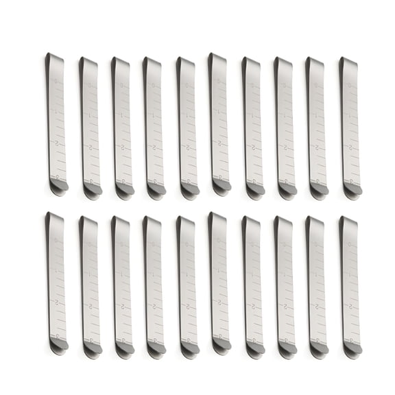 TUWAFE 20-Pack Stainless Steel Sewing Clips, 4-Inch Metal Hemming Clamps for Quilting, Fabric Alignment, and DIY Tailoring