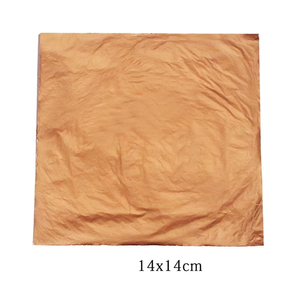 CCOCC 100 Sheets Gold Silver Copper Leaf Foil Paper for Gilding,DIY Crafts