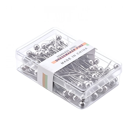 TUWAFE 2026 New 100Pcs Sewing Pins for Sewing,100 Pieces Sewing Pins Set for Diy Projects,Straight Pins for Fabric,Multicolor Pearlized Head Pins,Long Quilting Pins