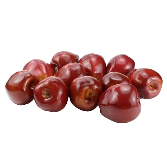 TUWAFE 2026 New 12-Pack Realistic Fake Apples - 3.5"Artificial Foam Fruit Decor for Kitchen,Still Life Display & Home Staging (Lifelike Red,Set of 12,Durable & Lightweight)
