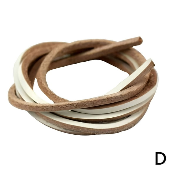 TUWAFE 2026 New 1Pair Rawhide Leather Shoelaces Unisex Shoe Boot Laces Leisure Thin Shoestrings for Sneakers, Casual Shoes, Boots, Dress Shoes, Sports