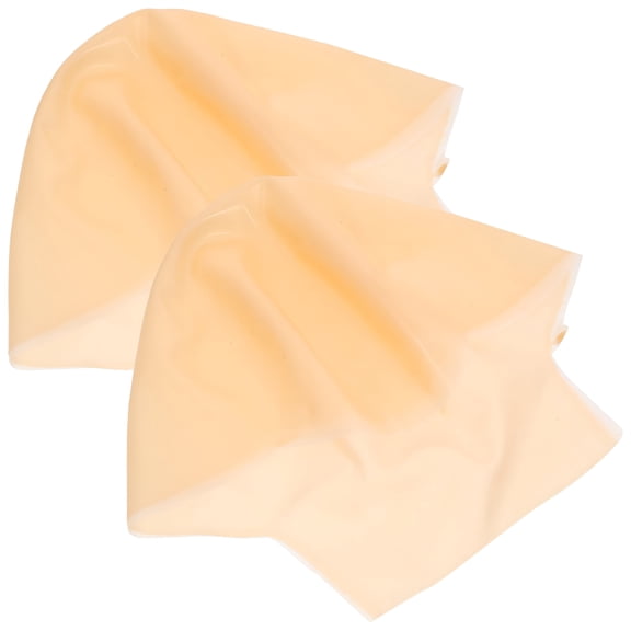 TUWAFE 2026 New 2 Pcs Bald Cap Lid Latex Makeup Cap Kids Wig Cap Baby for Costume,Party,Play,Cosplay,26.00X16.00X0.20Cm
