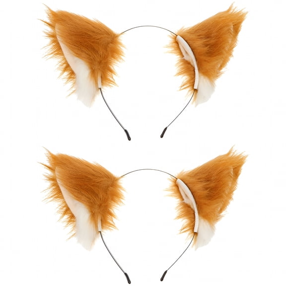 TUWAFE 2026 New 2 Pcs Cosplay Headband Fox Ears Headband Cute Headband Party Headband Women Headbands for Cosplay, Party, Festival, Holiday