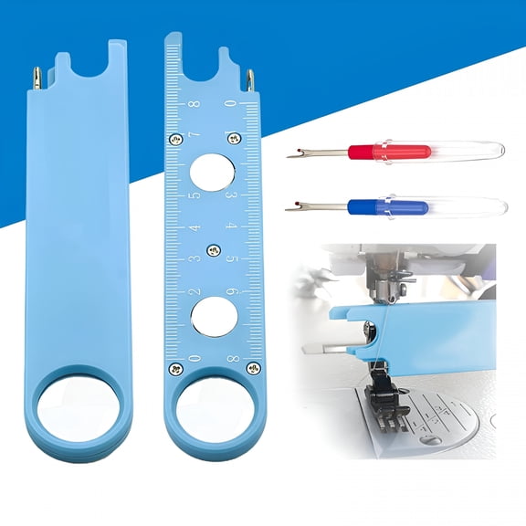 TUWAFE 2026 New 2026 New Product,Quick Threading Device for Sewing Machine Needle Threading,3 in 1 Sewing Tool and 2 Seam Rippers,Sewing Supplies