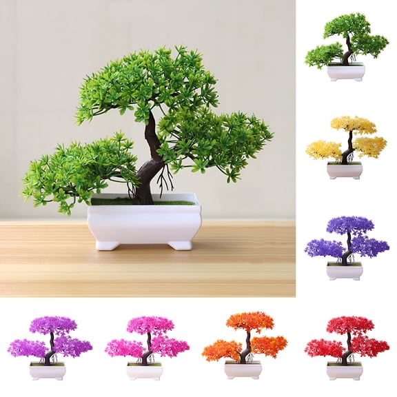 TUWAFE 2026 New Artificial Bonsai Tree - Fake Plant in Pot,Artificial Bonsai Japanese Pine Bonsai,Artificial Plants for Home Decor Indoor,Office Zen Garden Dcor Faux Plants Indoor