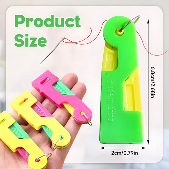 TUWAFE 2026 New Automatic Needle Threader,New Needle Threaders for Hand Sewing,Plastic Needle Threaders Compatible with Various Sewing Machines,Needle Threaders for Embroidery Cross Stitch Craft(3)