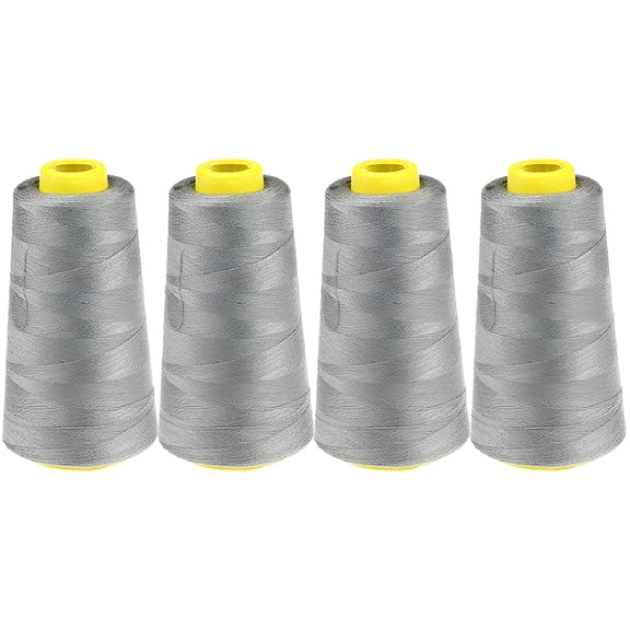 TUWAFE 2026 New Crafts 4 Pack of Serger Threads Taupe Threads for Sergers Machine-Sewing Thread Cones Thread for Overlock Thread Quilting Polyester Thread Spools