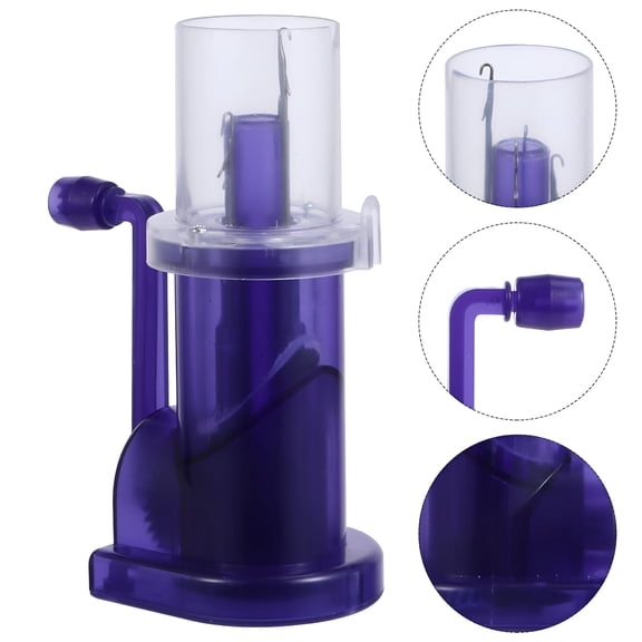 CURYMAY Hand-Operated Plastic Knitting Machine with Clip Spool,5.31x3.54x1.38"