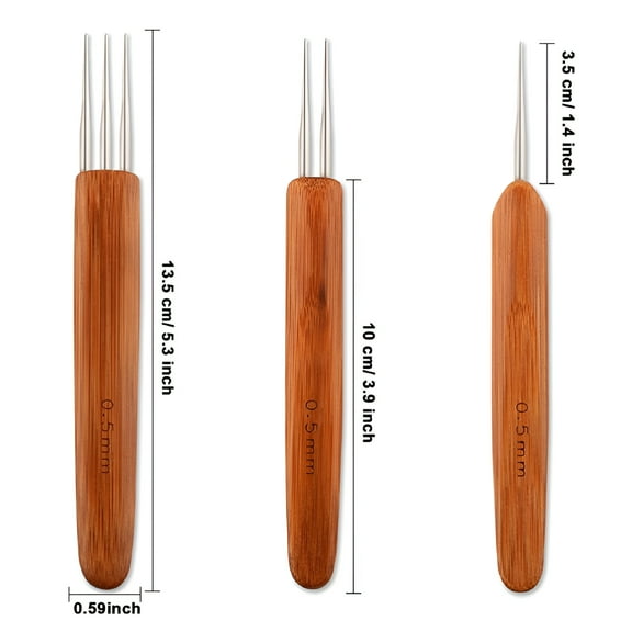 TUWAFE 2026 New Dreadlock Hair Interlocking Needles,Instant Dreadlocks Maintenance Tools,Crochet Extension for Dreadlock Creation, Maintenance, Hair Styling, Salon Use, Diy Hair Care