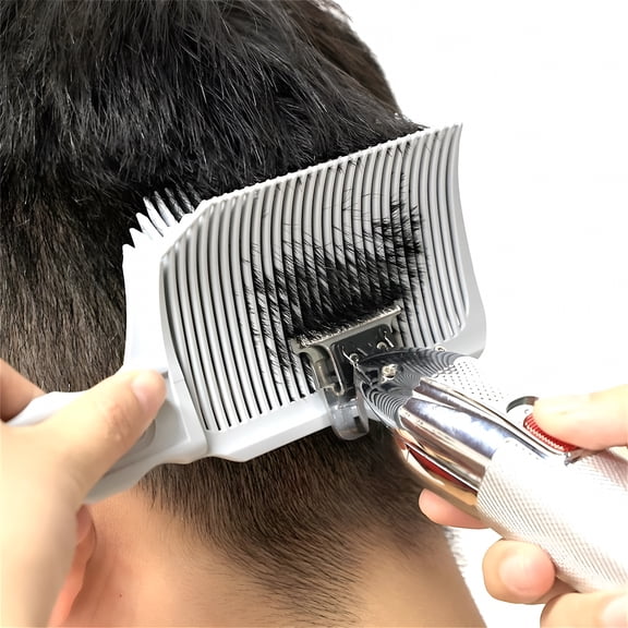 TUWAFE 2026 New Haircut Fade Combs Professionally Curved Positioning Hair Cutting Comb for Home Salon Barber Gradienter&Ergonomic Design Hair Cutting Comb for Adult Hair Brush Straightener for Women
