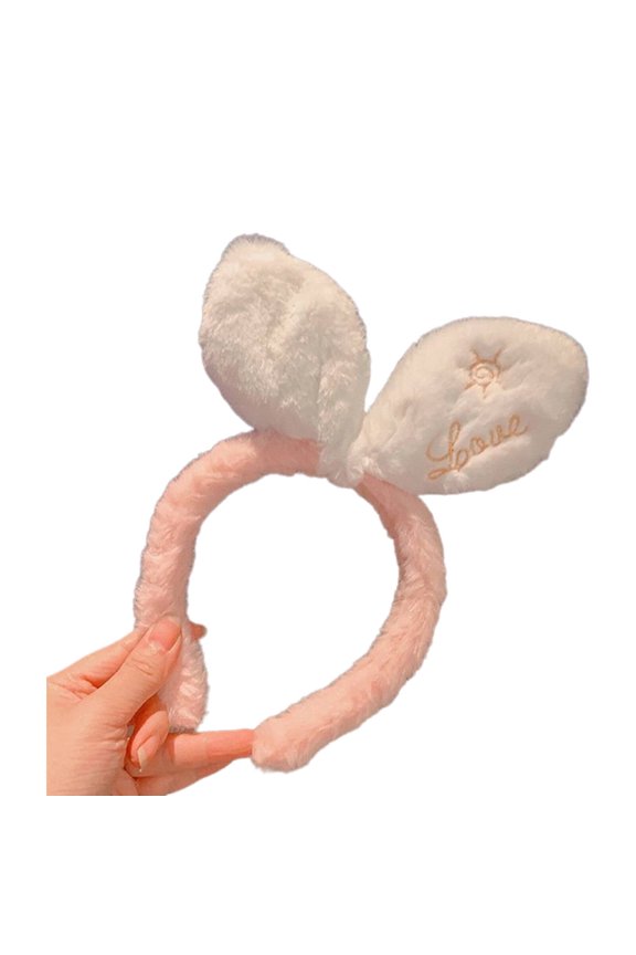2026 New Headbands for Women Fade-Resistant Design Cute Bunny Ears Headband for Women Fun Party Accessory Headband for Women White