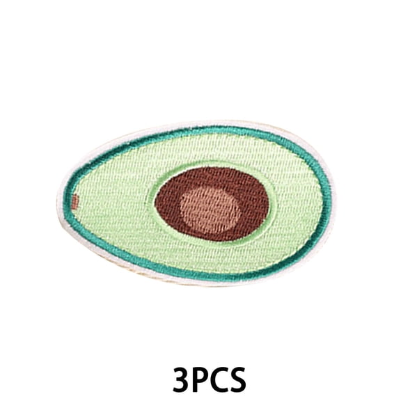 TUWAFE 2026 New Iron on Patches Fun Avocado Design Patches for Clothes Vibrant Iron on Patches for Clothes Creative Embroidered Patches for Jeans for Jackets Bags Hats Style4