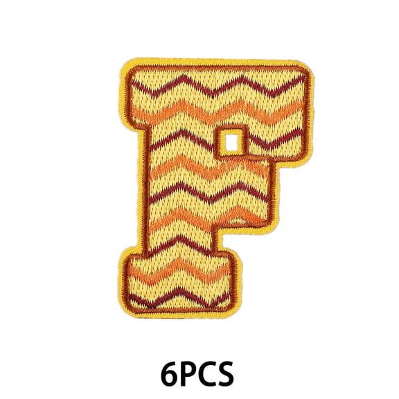 TUWAFE 2026 New Iron on Patches Multi-Functional Embroidery Patch Iron on Letters Perfect for Clothing and Accessories Letter Stickers F for Personalizing Jackets Jeans Backpacks Hats Bags Shoes.