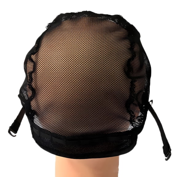 TUWAFE 2026 New Lace Mesh Full Wig Cap Hair Net Weaving Caps for Making Wigs Adjustable Straps Hair Net for Wig for Wig Making, Daily Wear, Salon, Cosplay, Costume