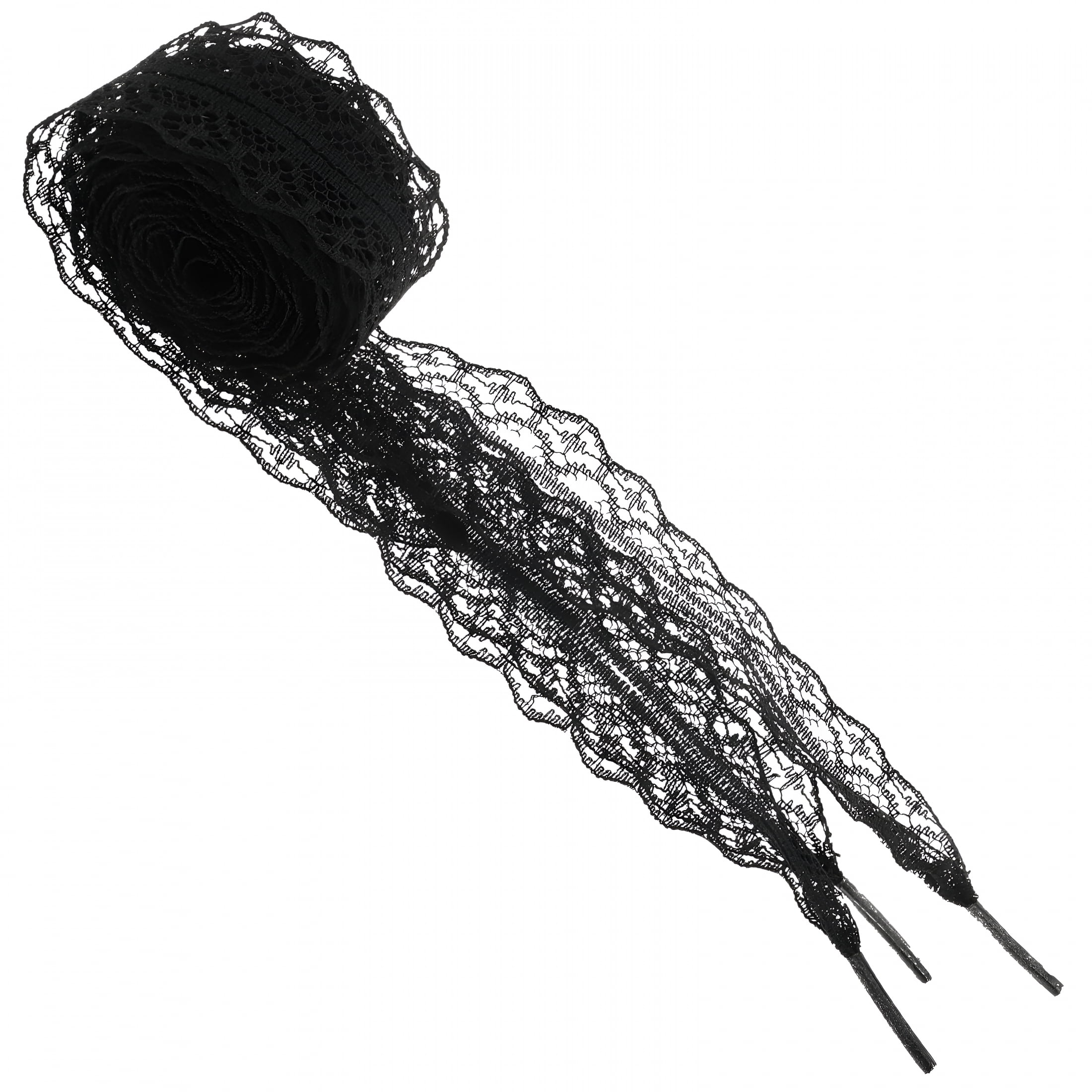 TUWAFE 2026 New Lace Shoelaces Fun Flat Fancy Black Ribbon Fashion ...