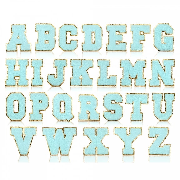 TUWAFE 2026 New Letter Patches for Clothing,Sew on Patches,Iron on Patches for Clothes,Embroidered Alphabet Patches for Hat Shirts Shoes Bags