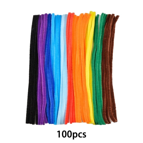 TUWAFE 2026 New Pipe Cleaner Dense Twist Sticks Kit Pipe Cleaners Craft Diy Craft Materials Pack Crafts for Kids Style1