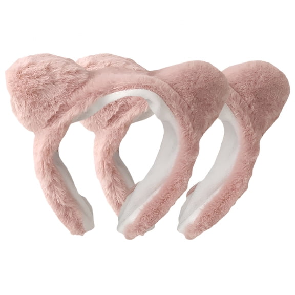 TUWAFE 2026 New Plush Pink Cat Ears Headbands,Soft and Comfortable,Cat Ears Headband Adult 2-Pack for Girls and Women for Party, Cosplay, Home, Photoshoot