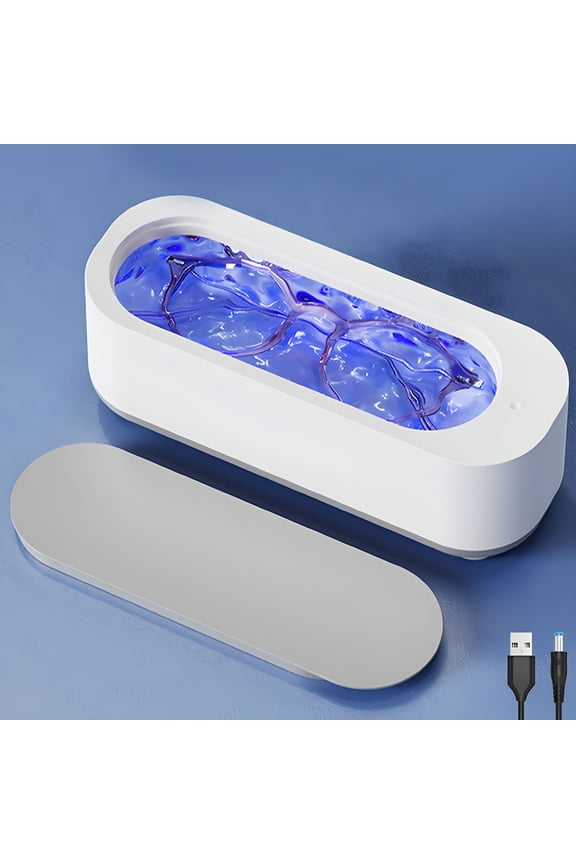 2026 New Portable Ultrasonic Jewelry & Eyeglass Cleaner Machine for Watches, Razors, Braces, and Accessories Ultrasonic Cleaner for Rings, Necklaces, Glasses, Coins, Keys