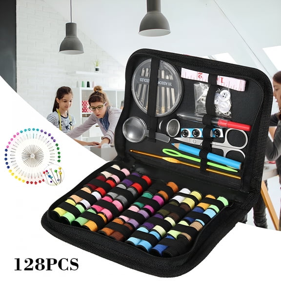 TUWAFE 2026 New Sewing Machine Kit Sewing Kit 128Pcs Sewing Machine Kit for Beginners Adults Sewing Machine Supplies Kit Sew Kits for Adults for Home,Classroom,Crafts,Diy,Sewing Projects