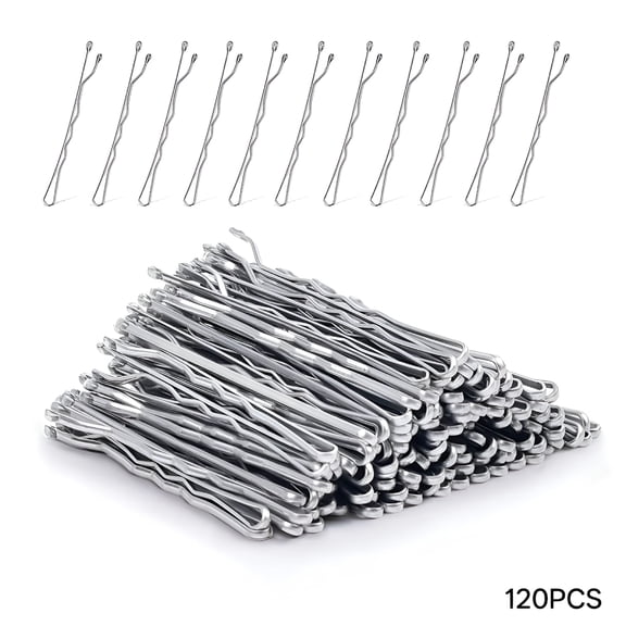 TUWAFE 2026 New Silver Bobby Pins, 120Pcs 2Inch Bobby Pins for Gray Hair for Everyday, Party, Wedding, Box Hair Pins for Women, Silver