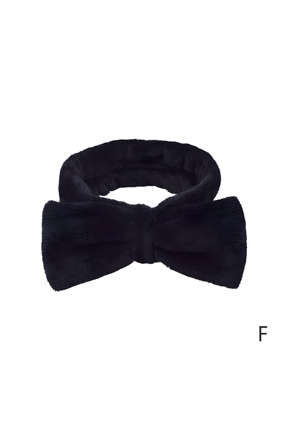 2026 New Soft Headbands for Washing Face Bow Knot Coral Fleece Hairband Elastic Facial Makeup Hair Band Hair Band for Women Girls Spa Headwraps Headwear Hair Accessories