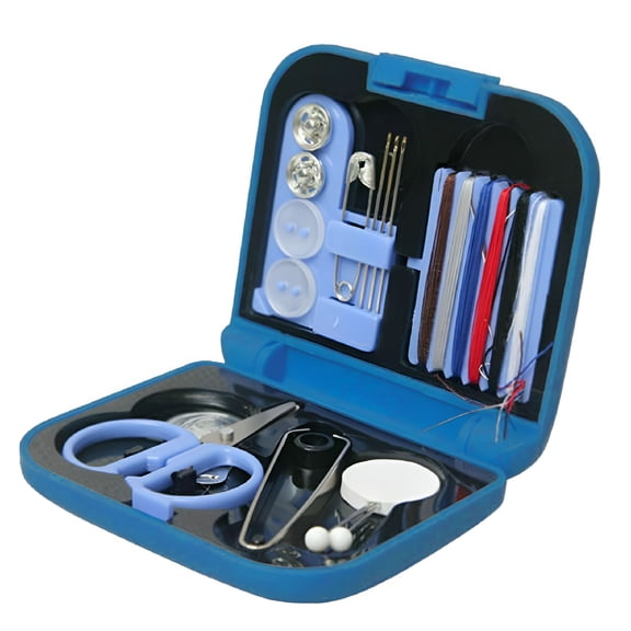 TUWAFE 2026 New Travel Sewing Kit Thread Needles Mini Case Plastic Scissors Outdoor Set for Travel,Camping,Diy,Emergency Repairs
