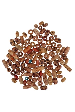 2026 New Wooden Boho Mixed European Beads for Crafts Jewelry Making, 100Pcs for Diy Projects, Handmade Jewelry, Crafting, Beading, Art and Design
